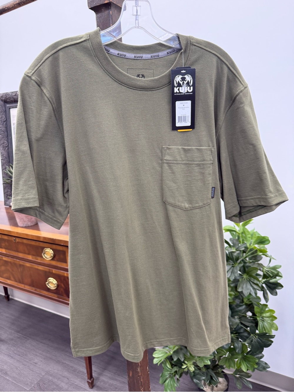 KUIU Olive Green Short Sleeve Pocket Tee